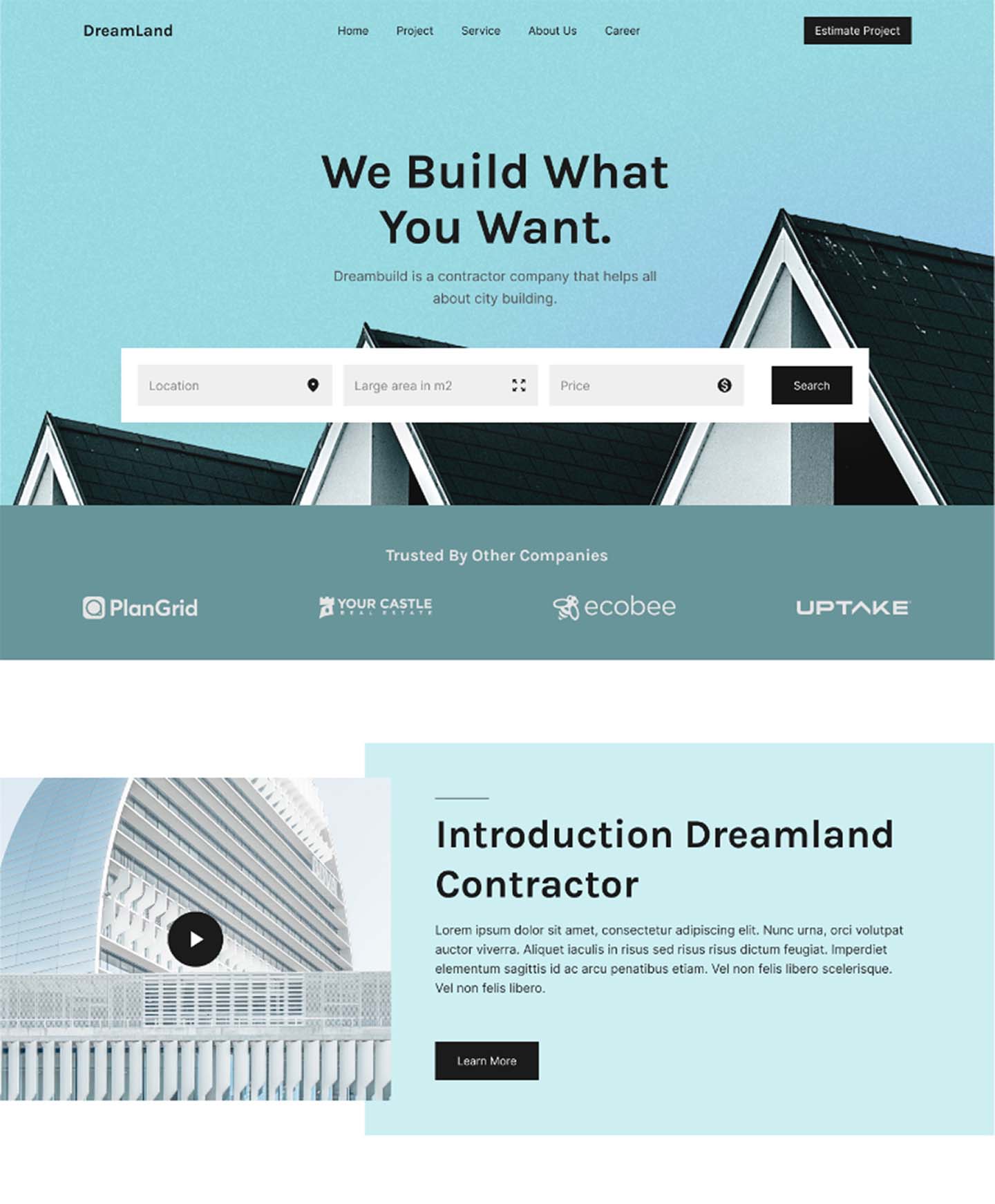 Contractor website design built by Fun Systems — remodeling contractor