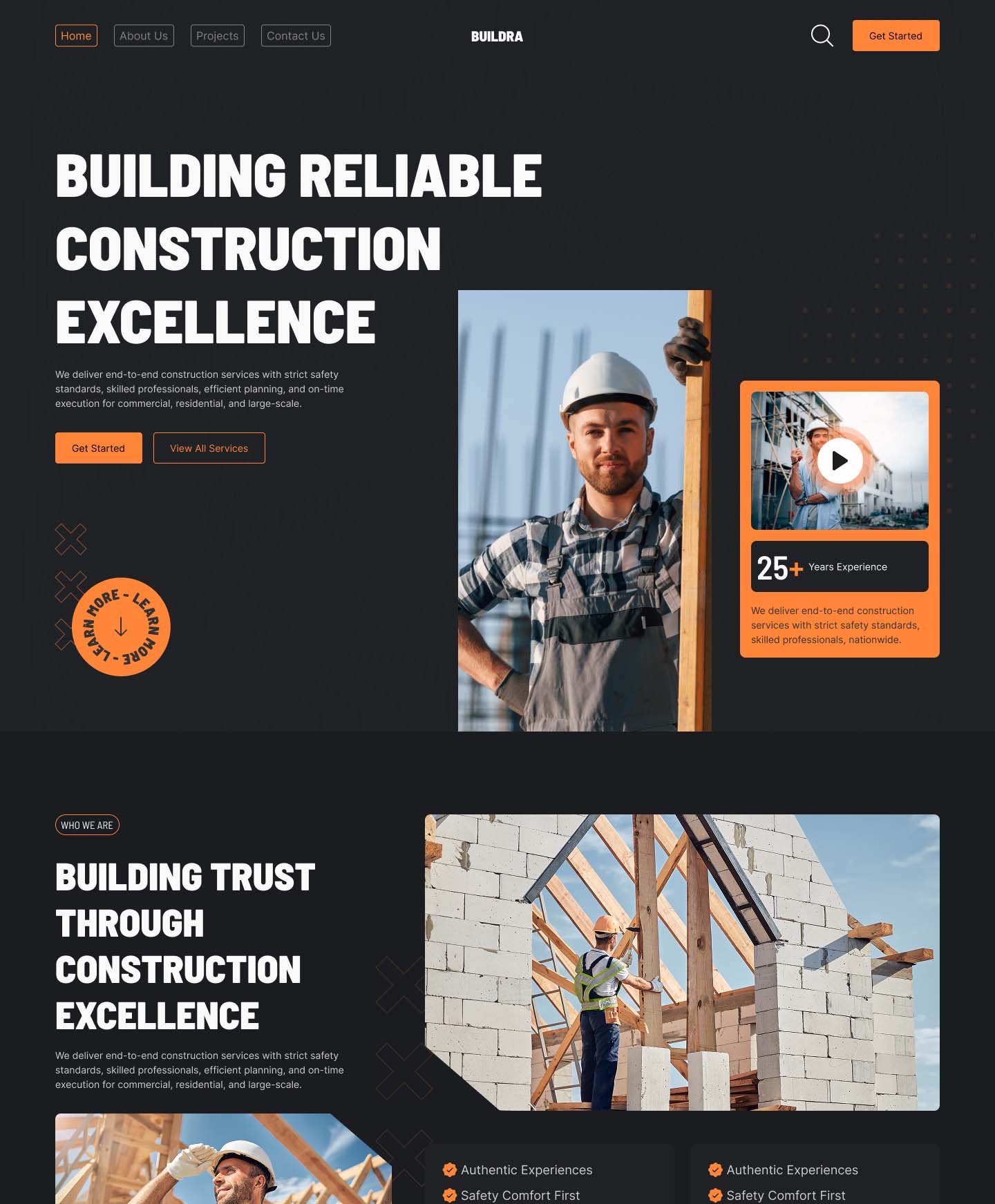 Contractor website design built by Fun Systems — home services company